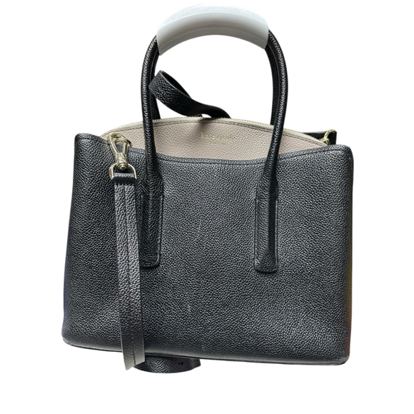 kate spade Handbags - Kate Spade New York Margaux Women's Medium Satchel Bag - Black Taupe